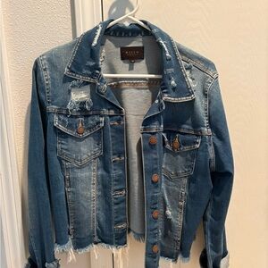 Risen Distressed Blue Denim Jacket